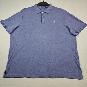 Polo Ralph Lauren Polo Shirt Mens XL Blue Classic Fit Short Sleeve Pony Logo